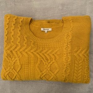 Madewell wool cable knit sweater